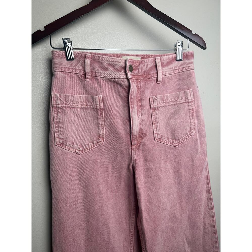 Sezane Pink Flare Jeans - Picture 7 of 9